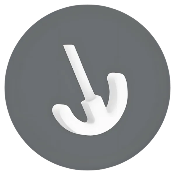 Haste de aço revestida com PTFE tipo âncora da Vortex-R, ideal para agitação de líquidos viscosos em reatores químicos de laboratório.