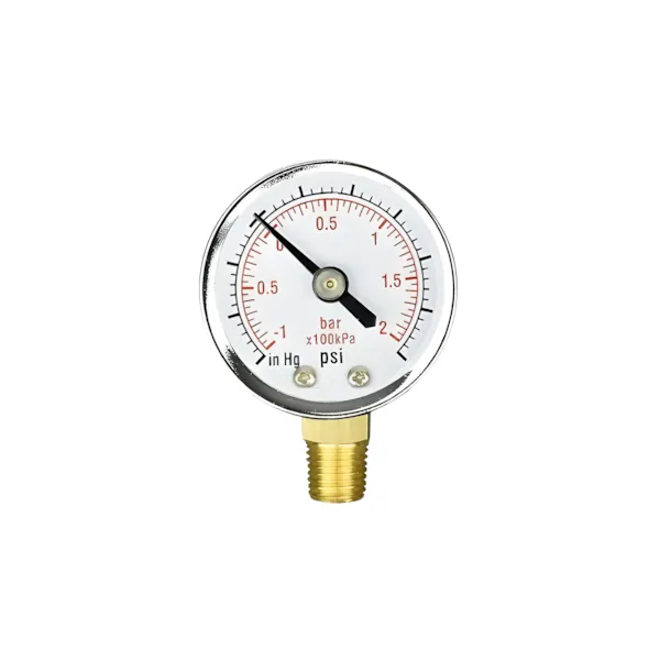 Vacuômetro SW da Vortex-R para reatores de vidro encamisados, ideal para medição precisa de vácuo em processos químicos de laboratório.